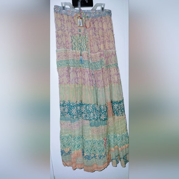 Karma Highway Skirts Nwt Womens 0 Cotton Maxi Style Boho Skirt Made